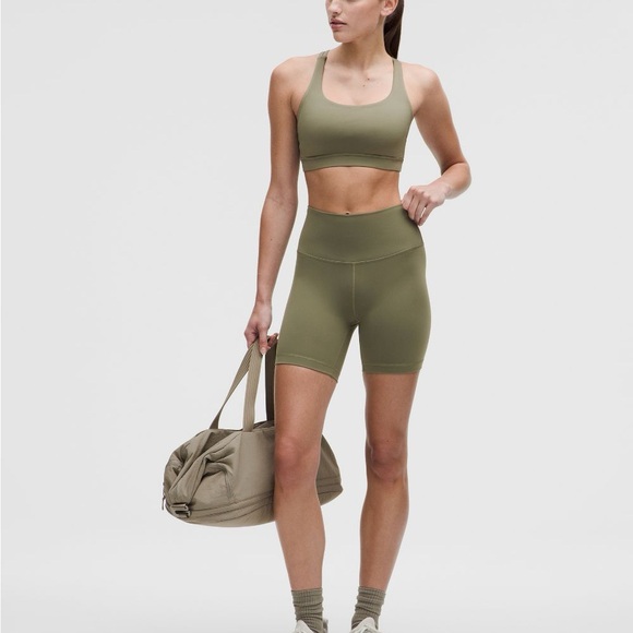 NWT lululemon Wunder Train High-Rise Short 6" Olive Green - Picture 4 of 6